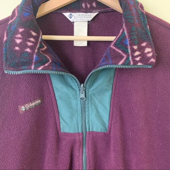 Vintage Retro Columbia Fleece Zip-Up | Men’s Size Large - Picture 6 of 11
